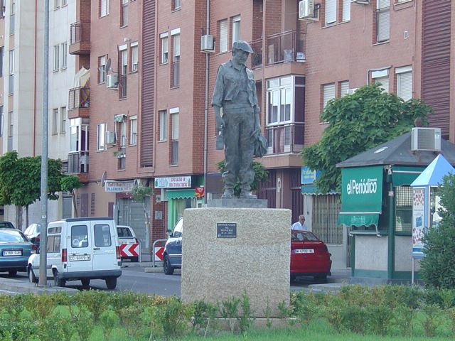 Estatua al Minero en Aldea Moret